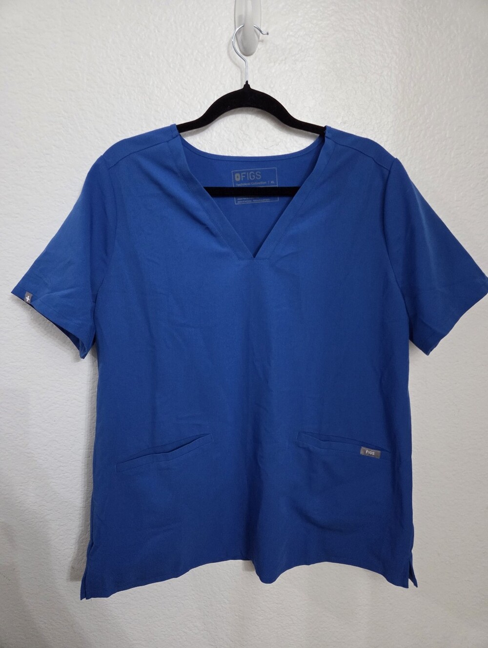 Figs Casma Scrub Top Women's Size Xlarge Royal Blue